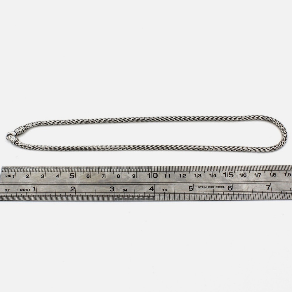 John Hardy Sterling Silver Classic Wheat Chain 16in Necklace